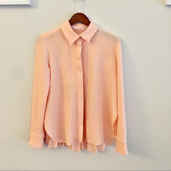 [see by chloé] peach pleat back top - Picture 5 of 7